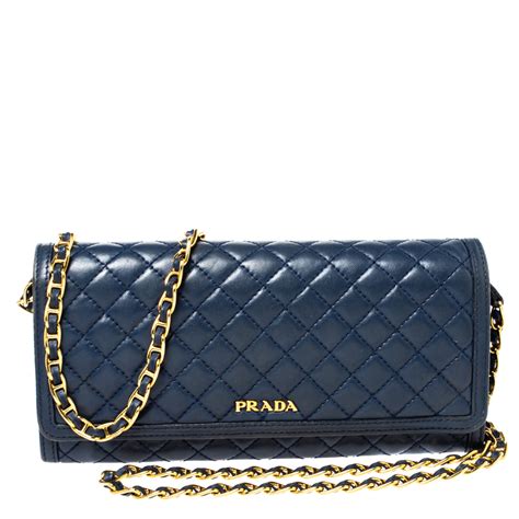 prada quilted leather wallet on chain|prada bifold wallets for women.